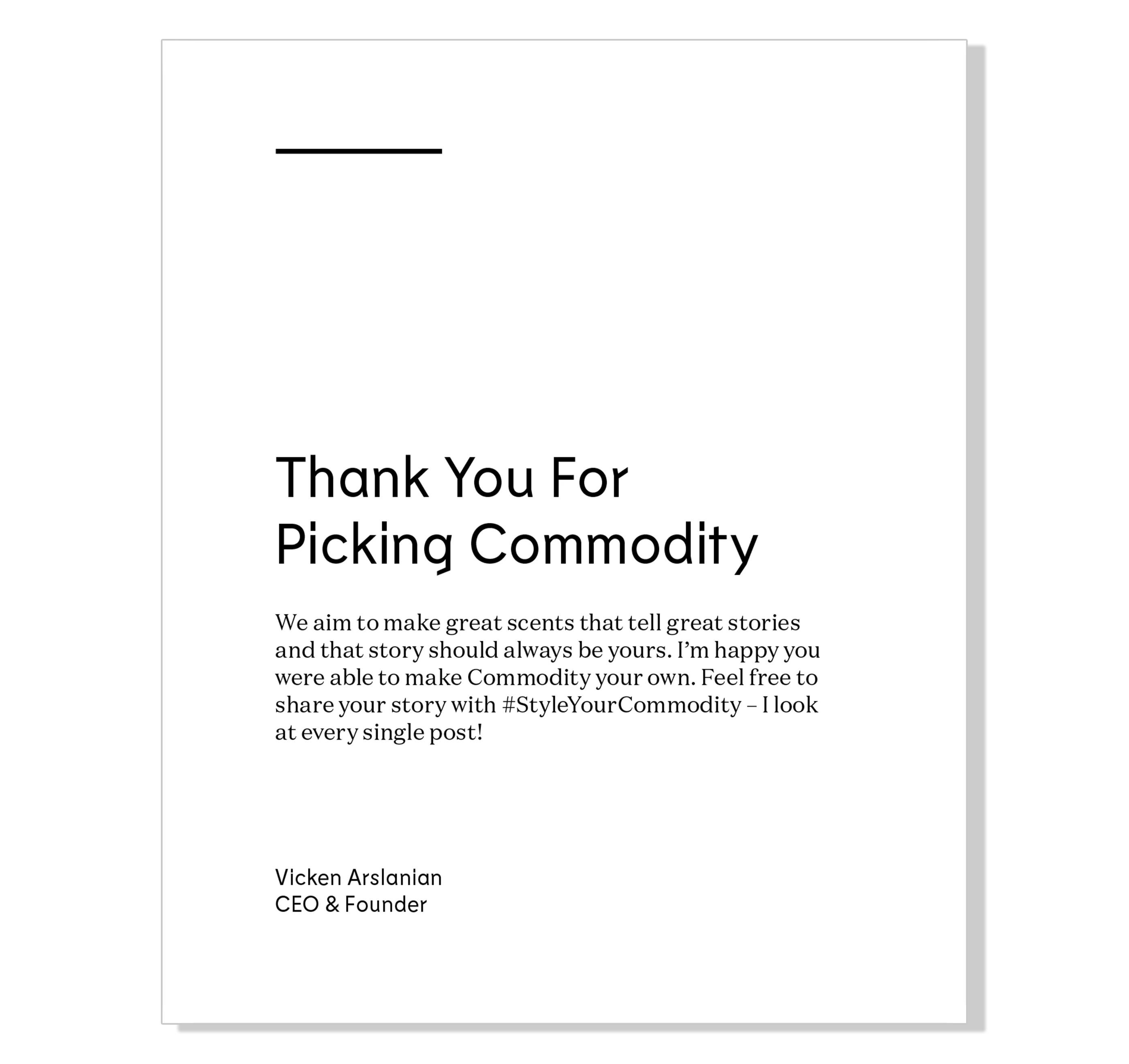 Thank You Card